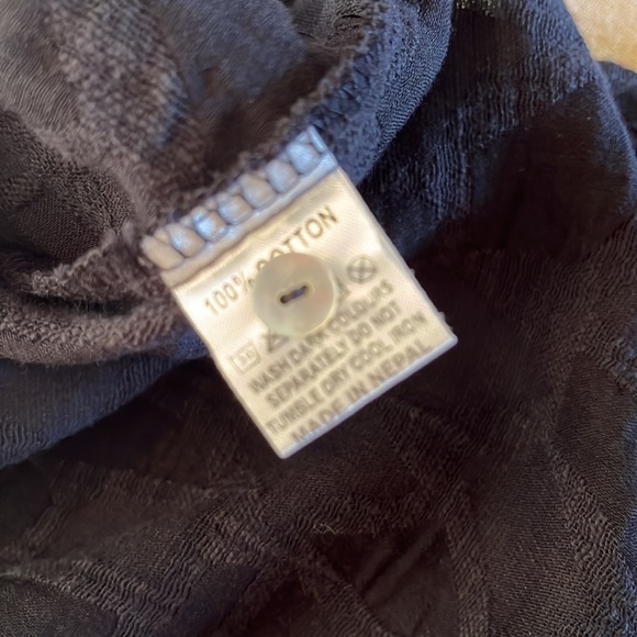 WINDHORSE Size XXL Lagenlook Black Tunic Top Geometric Monochrome Knit 2-pkt NEW - Picture 10 of 15